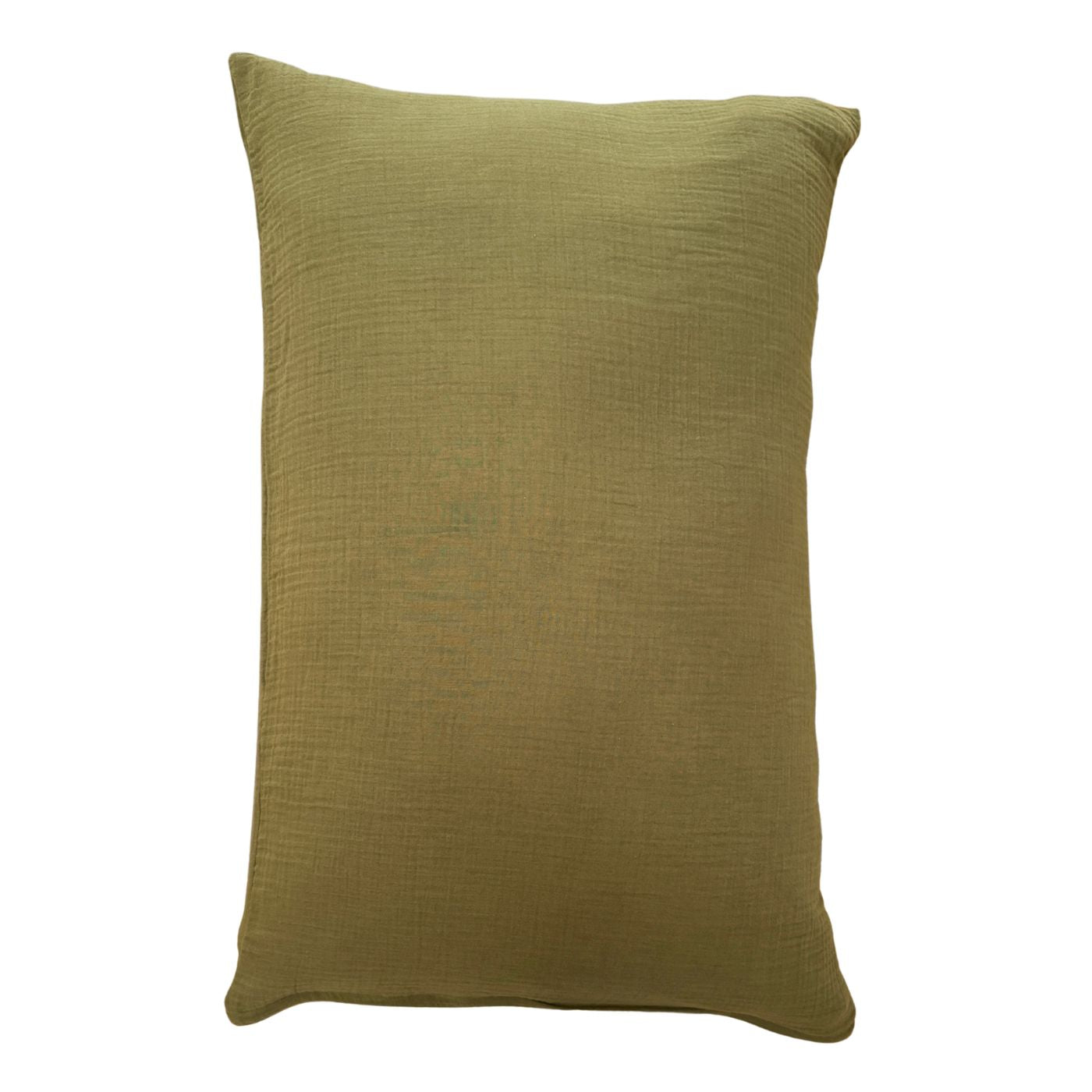 Oliv Kissenbezug Produktfoto mit weissem Hintergrund
