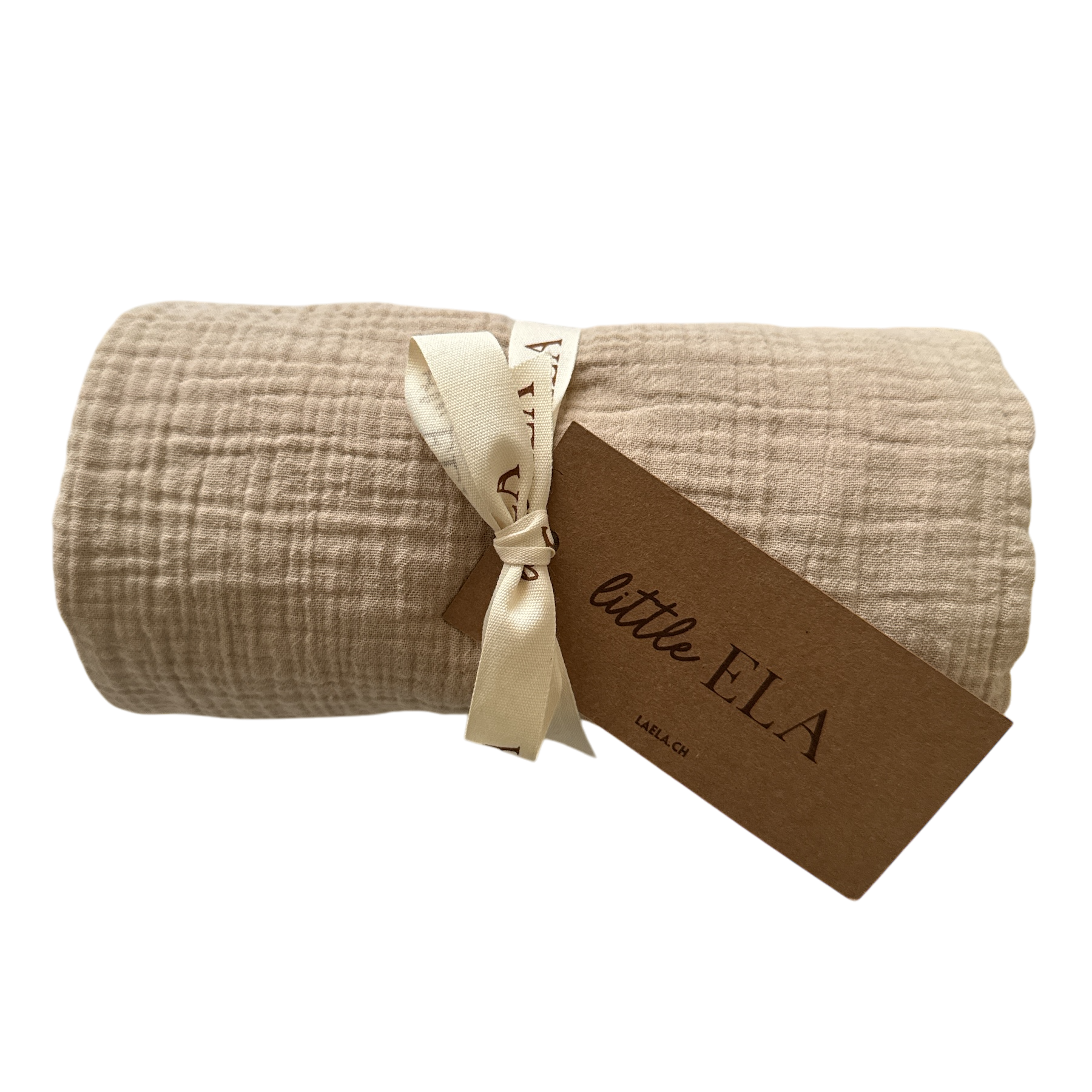 Bio-Musselin Decke 120x120 cm in Beige, Rosa, Lila, Grau und Salbei – ideal als Schmusedecke, Strandtuch, Kinderwagen-Abdeckung oder Geschenk zur Geburt
