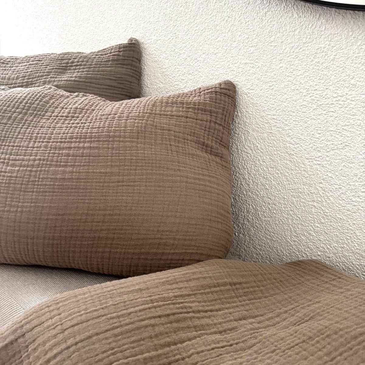 Musselin Tagesdecke Aria Greige