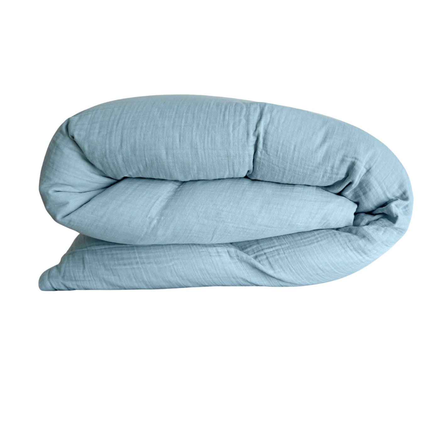 Musselin Duvetbezug Sora Himmelblau