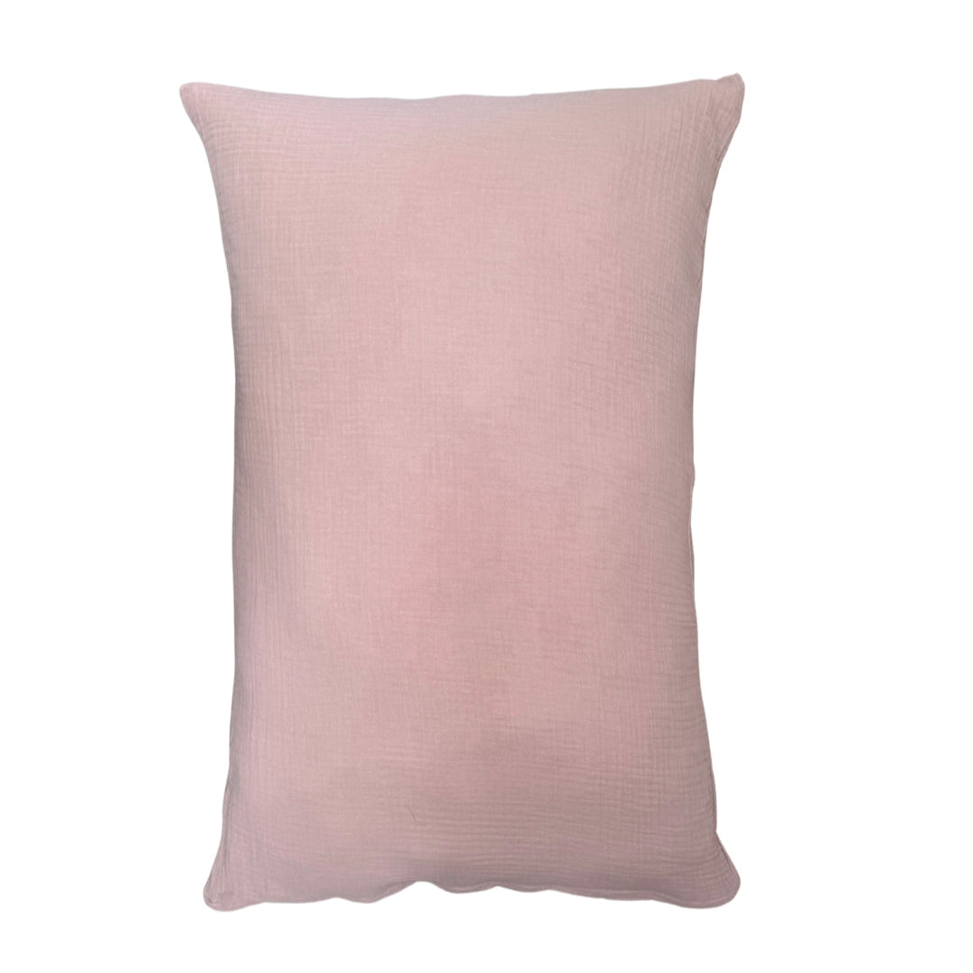 Musselin Kissenbezug Sora Puderrosa