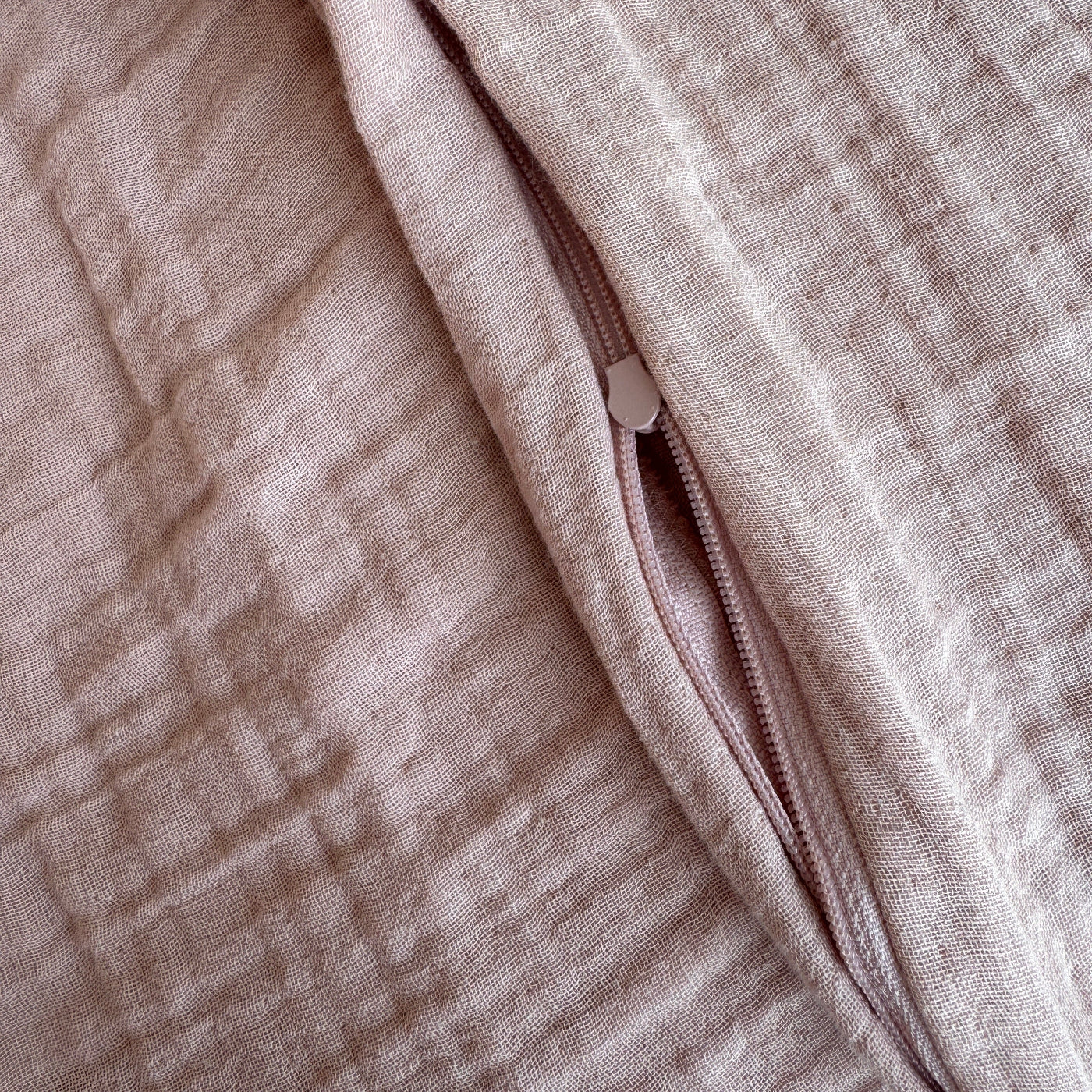 Musselin Duvetbezug Sora Puderrosa