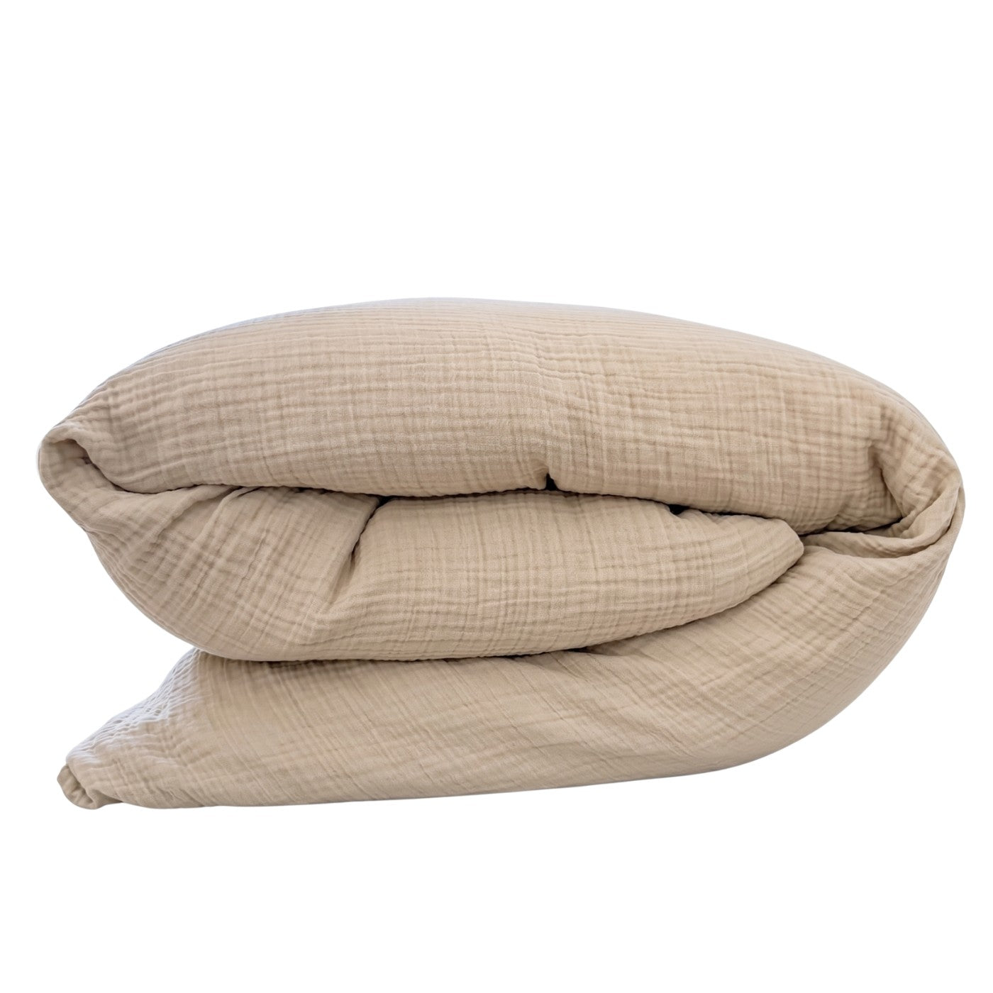 Musselin Duvetbezug Sora Leinenbeige