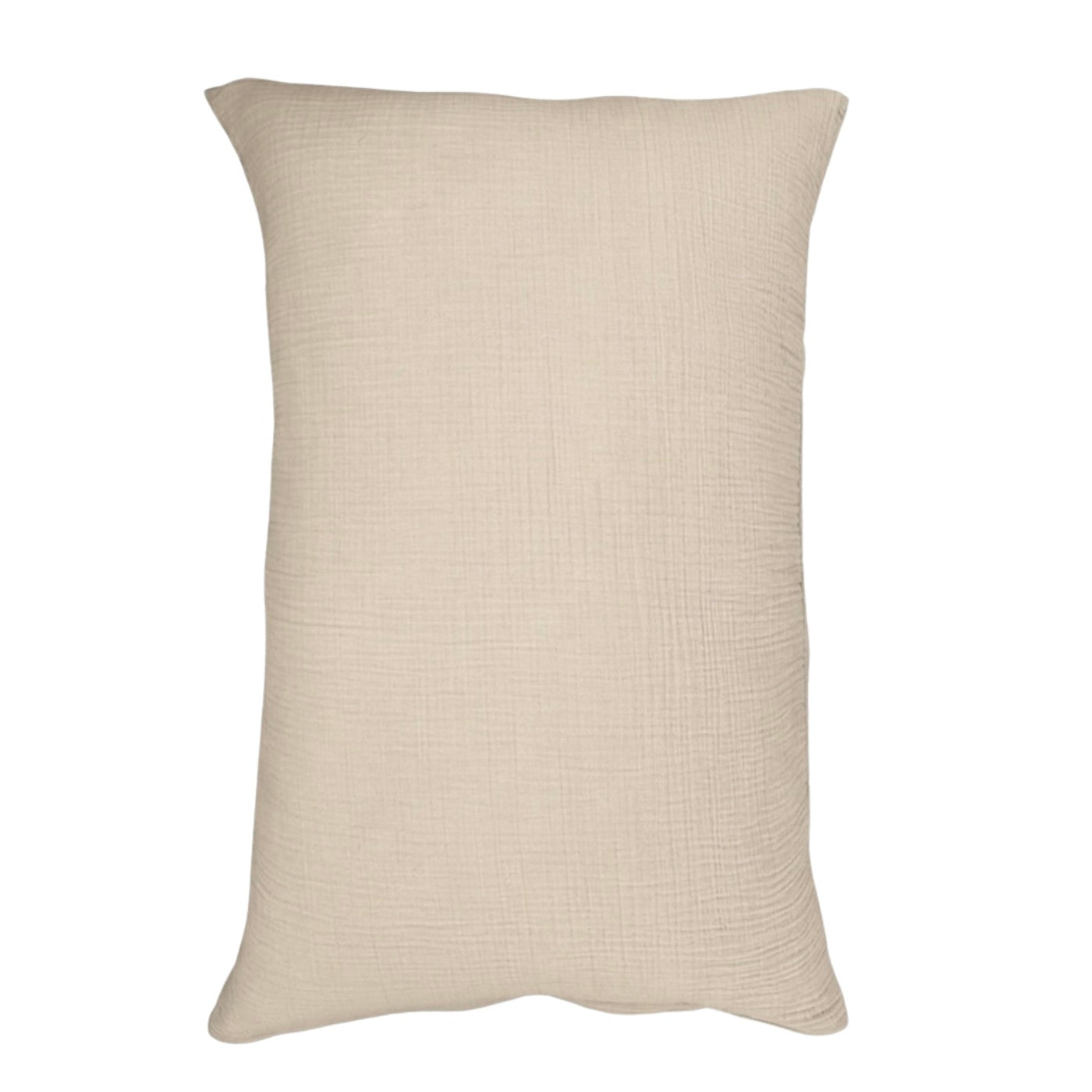 Musselin Kissenbezug Sora Leinenbeige