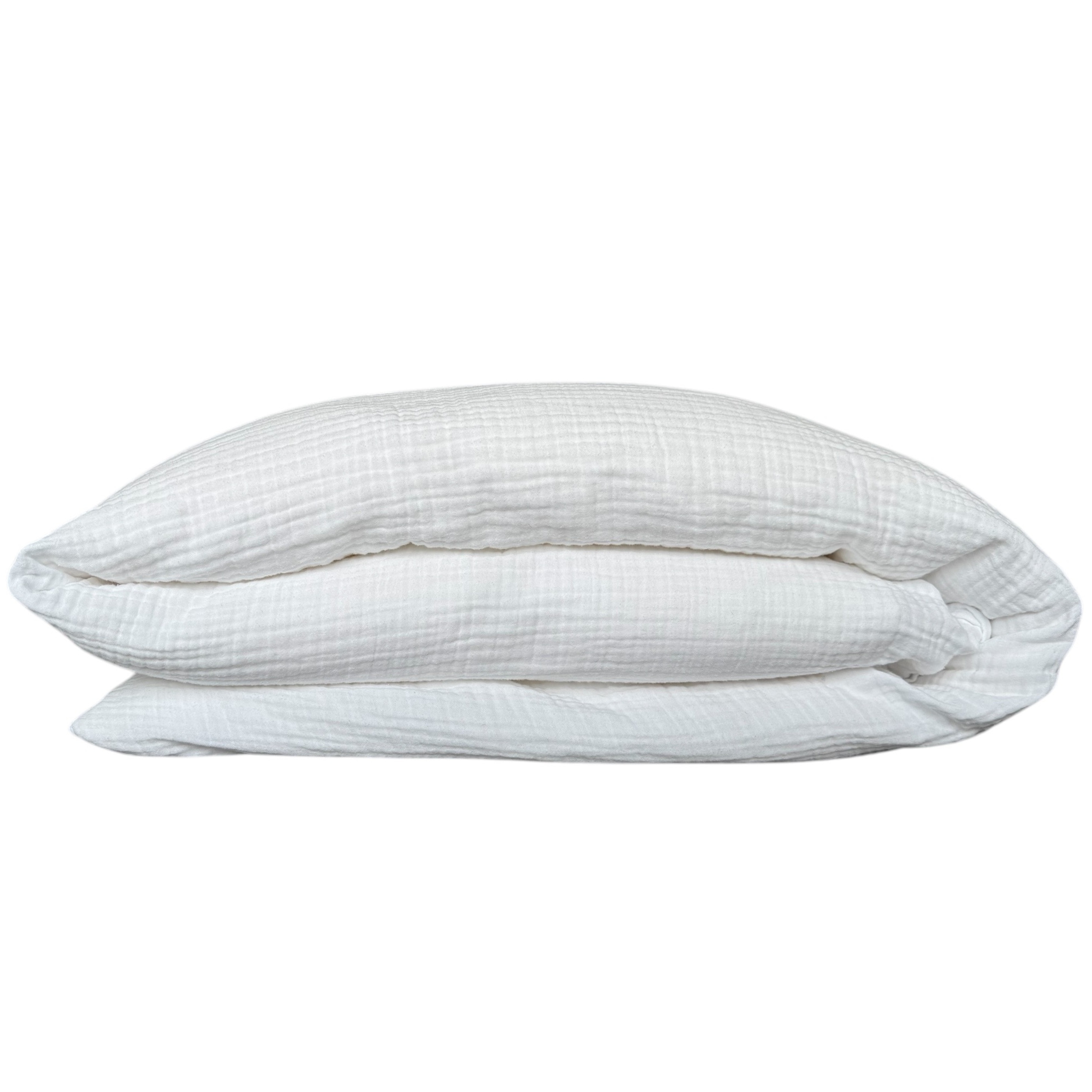 Bio Baumwolle Musselin Duvetbezug in Grösse 160x210, 210x200, 150x200
 mit Reissverschluss in Farbe Weiss Luxus-Bettwäsche-Set aus Bio-Musselin – entwickelt für höchsten Schlafkomfort, inspiriert von Schweizer Qualitätsanspruch